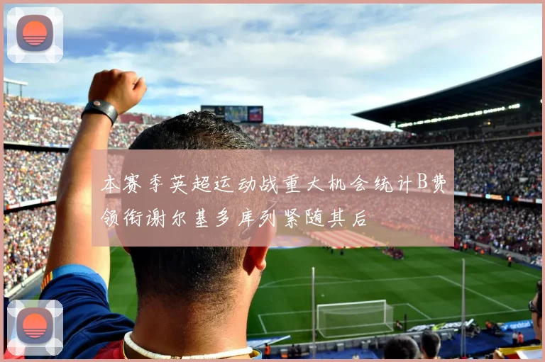 本赛季英超运动战重大机会统计B费领衔谢尔基多库列紧随其后
